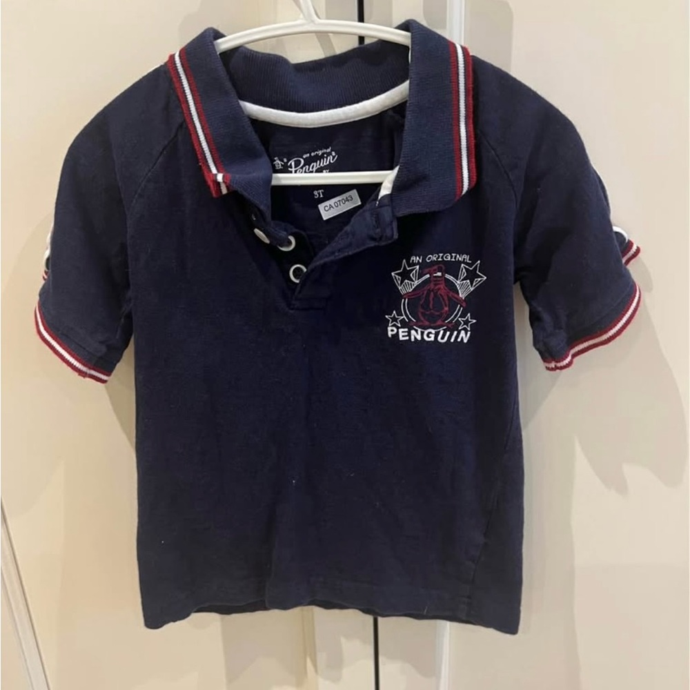 Original Penguin Navy Kids Polo Shirt 3t
